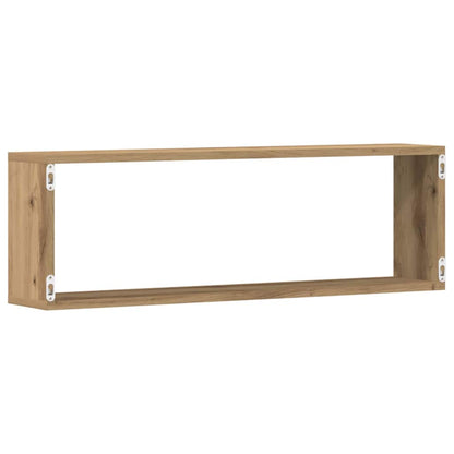 Scaffali da parete 2 pcs Rovere Artigianale 80 x 15 x 26 cm