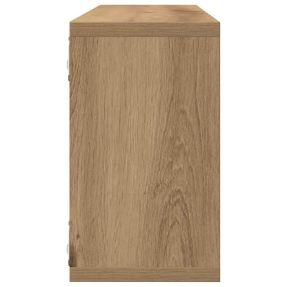 Scaffali da parete 4 pcs Rovere Artigianale 80 x 15 x 26 cm