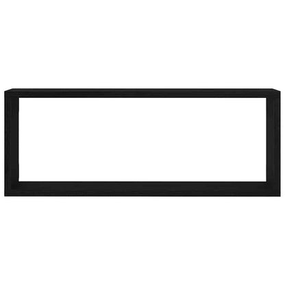 Scaffali da parete 4 pcs Rovere Nero 60 x 15 x 23 cm | homemem39