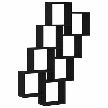 Scaffale da parete Rovere Nero 90 x 15 x 119,5 cm