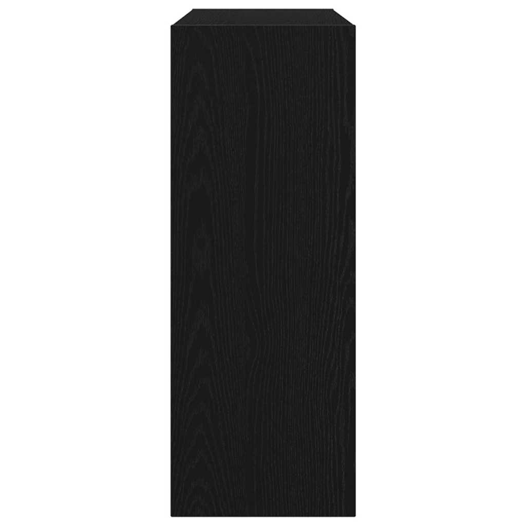 Tavolo consolle Rovere nero 105 x 30 x 80 cm Legno multistrato