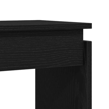 Tavolo consolle Rovere Nero 80 x 30 x 80 cm Legno multistrato