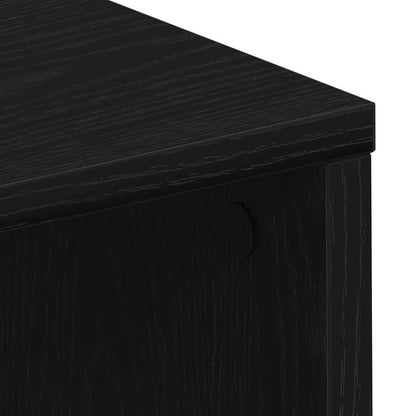 Scrivania Rovere Nero 102,5 x 35 x 75 cm Legno multistrato | homemem39