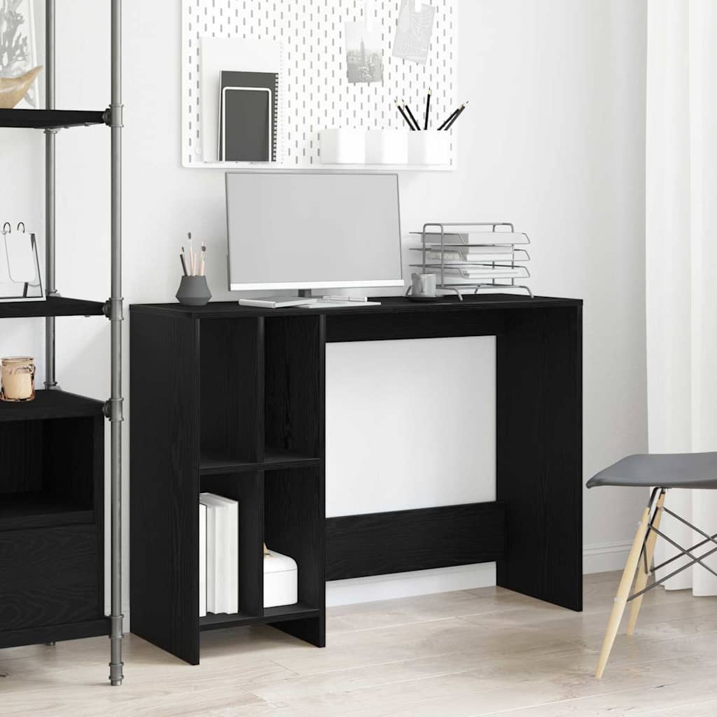 Scrivania Rovere Nero 102,5 x 35 x 75 cm Legno multistrato | homemem39