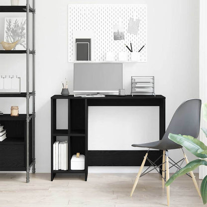 Scrivania Rovere Nero 102,5 x 35 x 75 cm Legno multistrato | homemem39