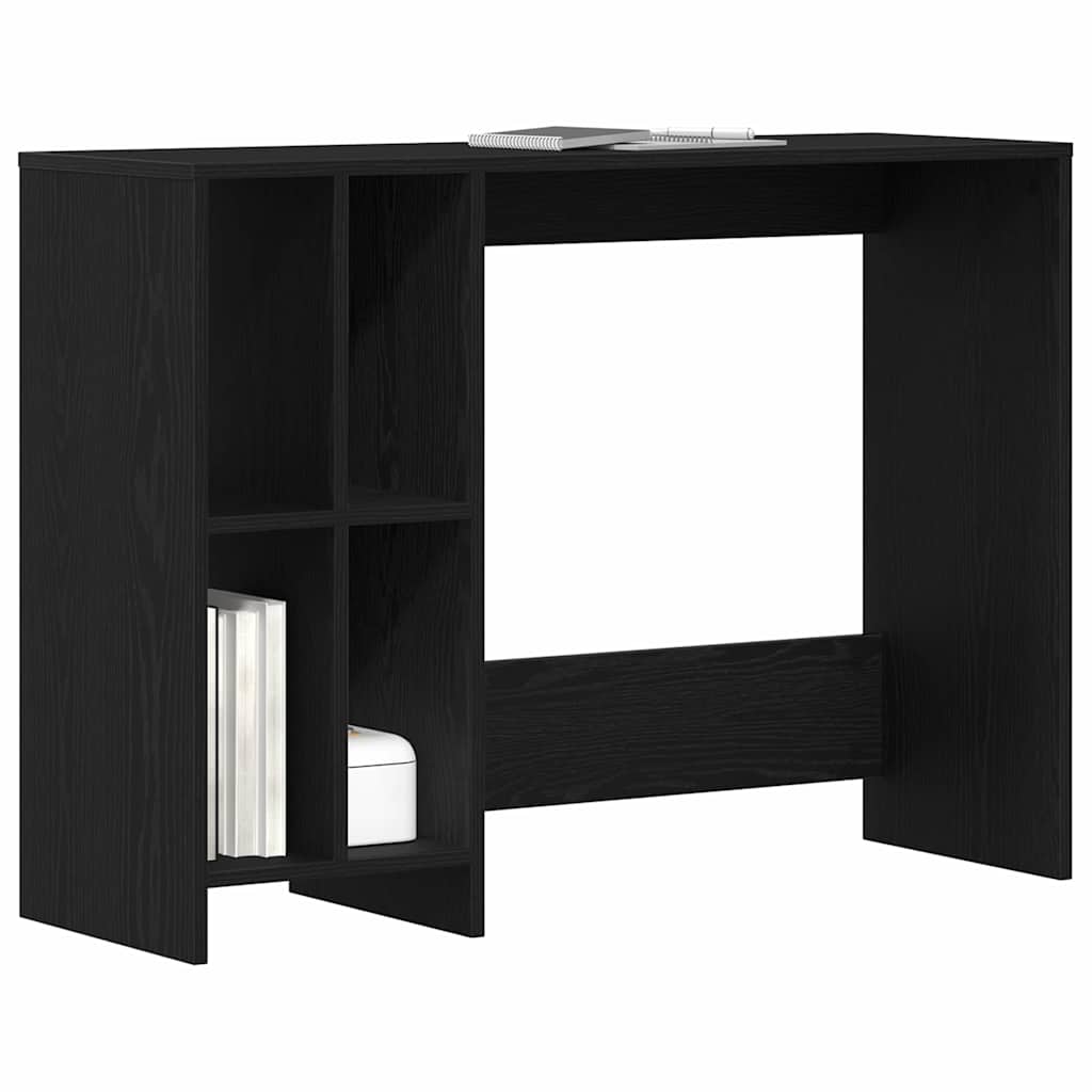 Scrivania Rovere Nero 102,5 x 35 x 75 cm Legno multistrato | homemem39