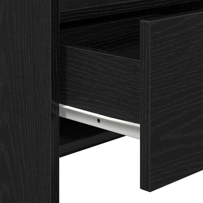 Credenza Rovere Nero 105 x 30 x 70 cm Legno multistrato