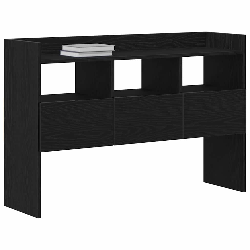 Credenza Rovere Nero 105 x 30 x 70 cm Legno multistrato