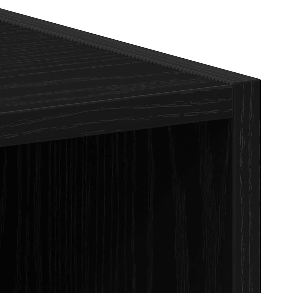 Armadio per Lavatrice Rovere Nero 64 x 24 x 190 cm
