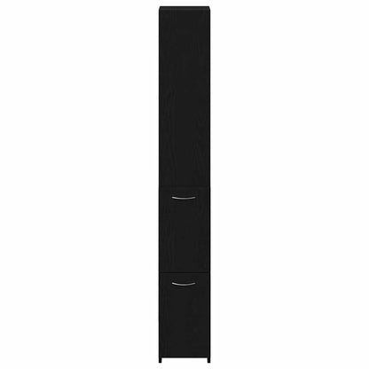 Mobile da Bagno Rovere Nero 25 x 25 x 170 cm | homemem39