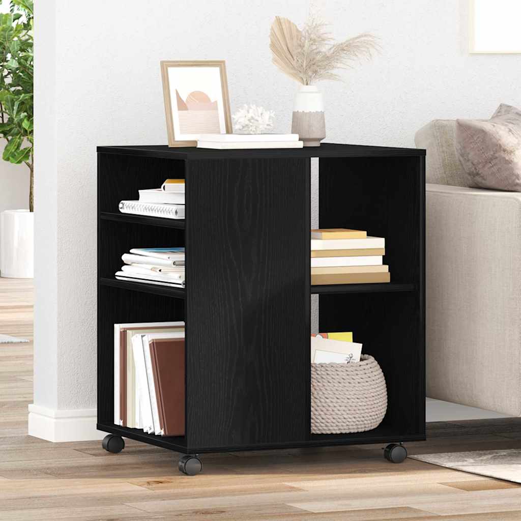 Armadio Rovere Nero 60 x 53 x 72,5 cm Legno multistrato | homemem39