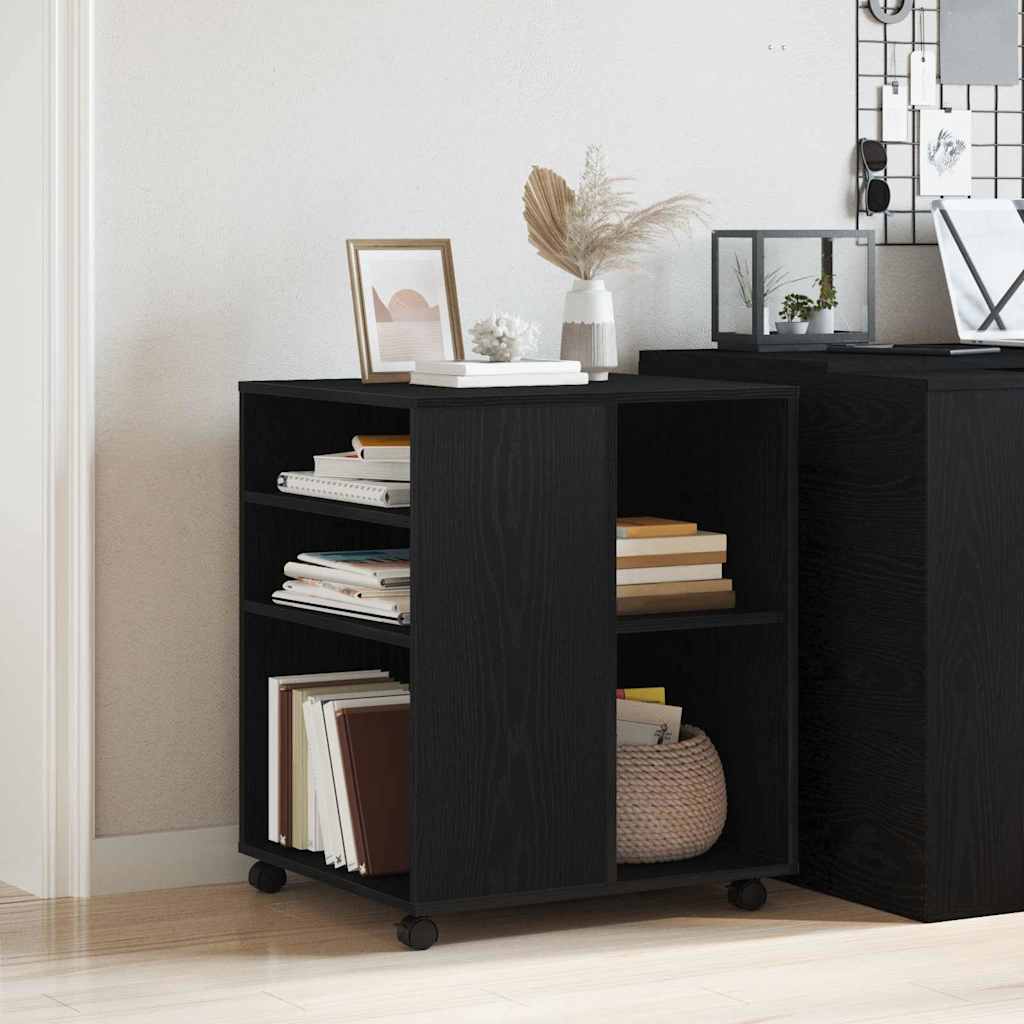 Armadio Rovere Nero 60 x 53 x 72,5 cm Legno multistrato | homemem39