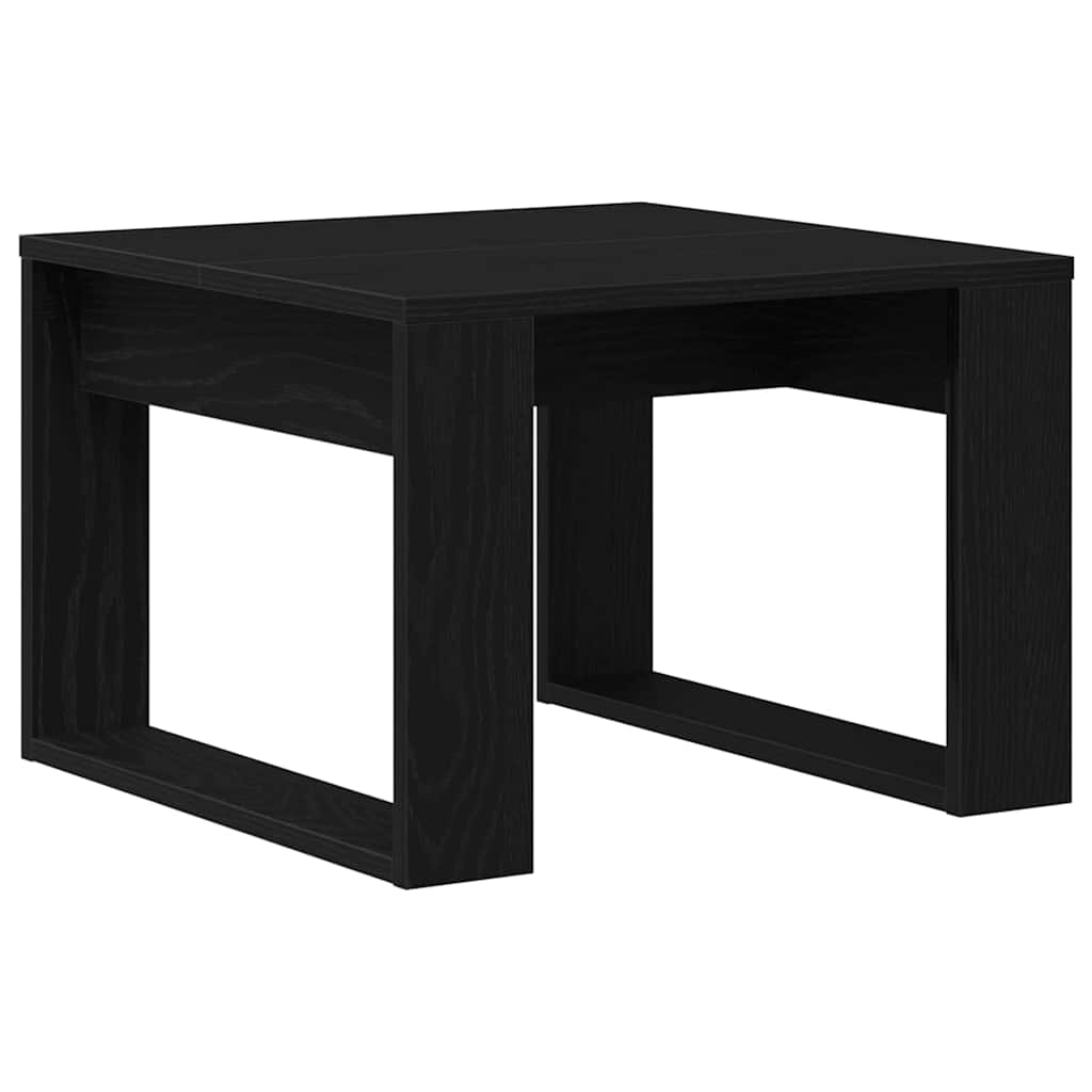 Tavolino da salotto Rovere Nero 50 x 50 x 35 cm