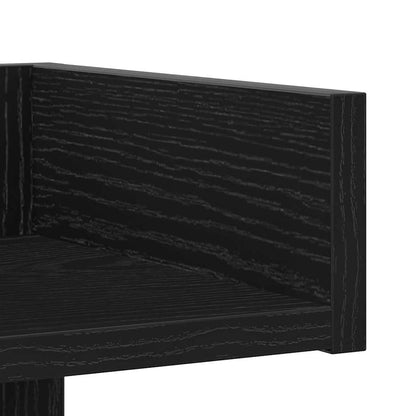 Libreria Rovere Nero 48 x 25,5 x 140 cm Legno multistrato