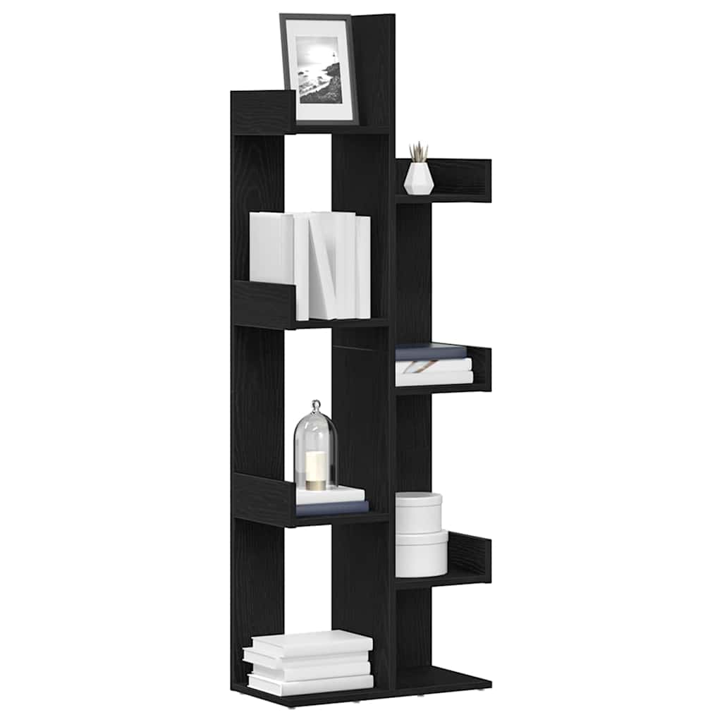 Libreria Rovere Nero 48 x 25,5 x 140 cm Legno multistrato