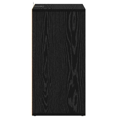 Mobile per scarpe Rovere Nero 60 x 35 x 70 cm Legno multistrato