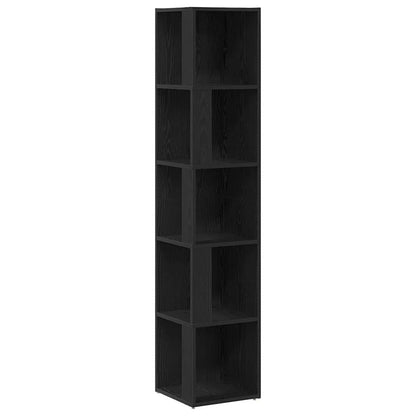 Mensole angolari Rovere Nero 33 x 33 x 164,5 cm