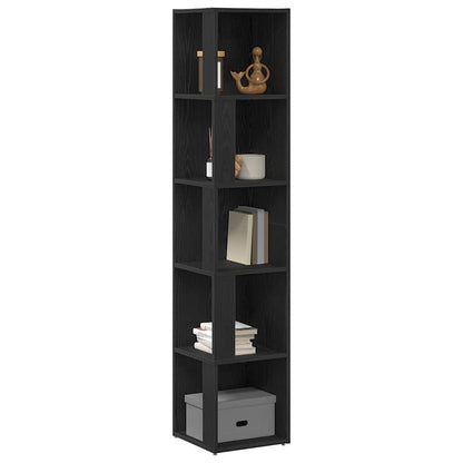 Mensole angolari Rovere Nero 33 x 33 x 164,5 cm | homemem39