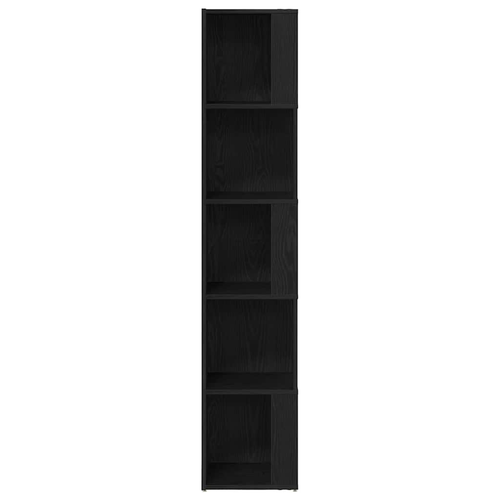 Mensole angolari Rovere Nero 33 x 33 x 164,5 cm | homemem39