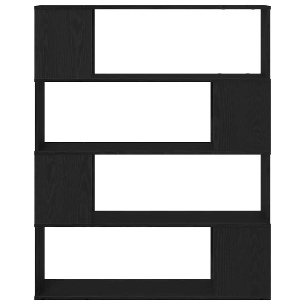 Set mobile TV Rovere Nero 100 x 24 x 124,5 cm Legno multistrato