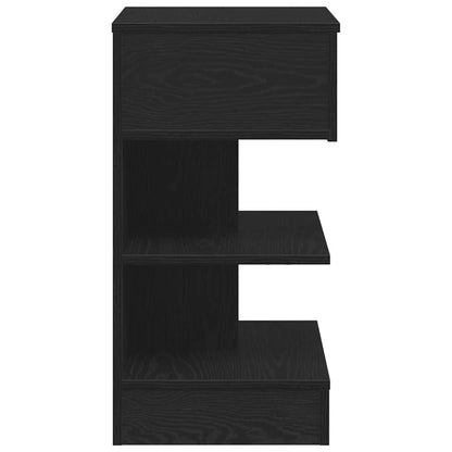 Armadio da Notte con cassetto 2 pcs Rovere Nero 40 x 35 x 65 cm | homemem39