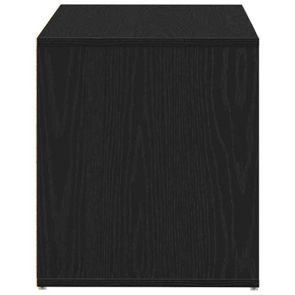 Panca per ingresso con cassetto Rovere Nero 80 x 40 x 45 cm