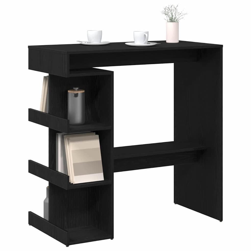 Tavolo da bar Rovere Nero 100 x 48 x 101,5 cm Legno multistrato