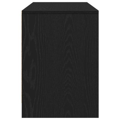 Mobile TV Rovere Nero 102 x 37,5 x 52,5 cm Legno multistrato