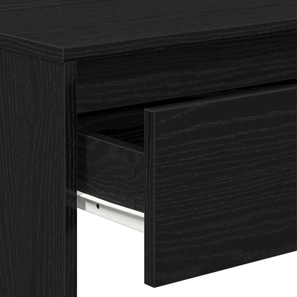 Tavolo consolle con cassetto Rovere Nero 100 x 35 x 76,5 cm