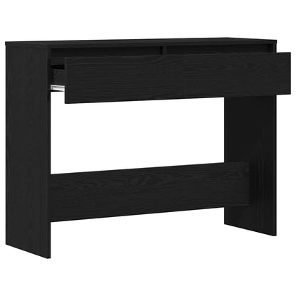 Tavolo consolle con cassetto Rovere Nero 100 x 35 x 76,5 cm