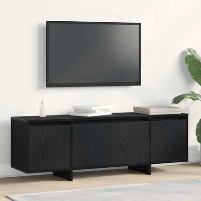 Mobile TV Rovere Nero 120 x 30 x 40,5 cm Legno multistrato