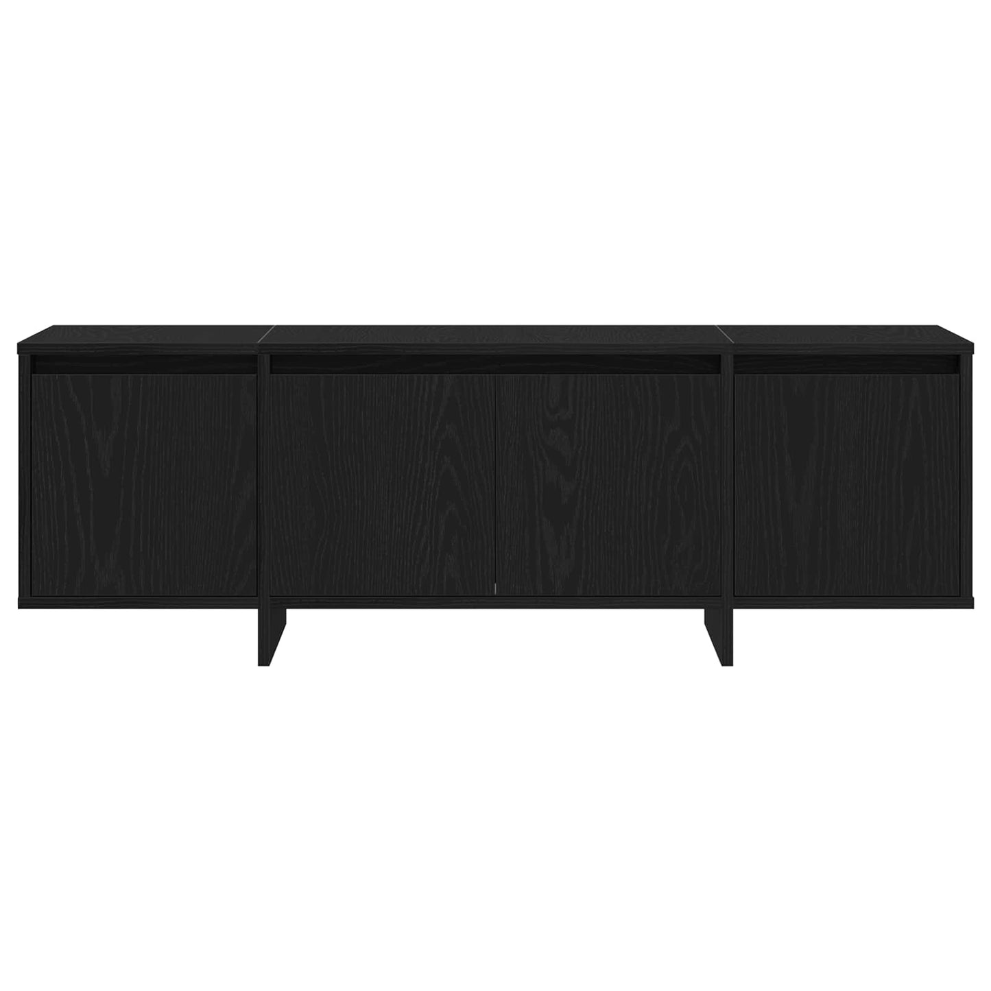 Mobile TV Rovere Nero 120 x 30 x 40,5 cm Legno multistrato