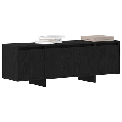 Mobile TV Rovere Nero 120 x 30 x 40,5 cm Legno multistrato