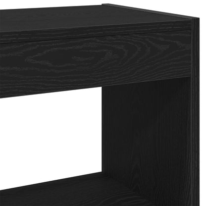 Armadio per Libri Rovere Nero 40 x 30 x 71,5 cm