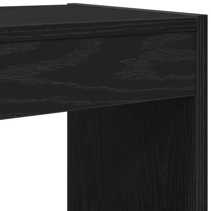 Armadio per Libri Rovere Nero 40 x 30 x 198 cm