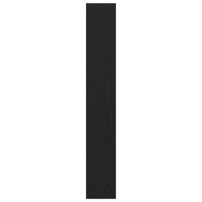 Armadio per Libri Rovere Nero 40 x 30 x 198 cm