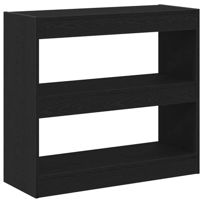 Armadio per Libri 2 pcs Rovere Nero 80 x 30 x 72 cm