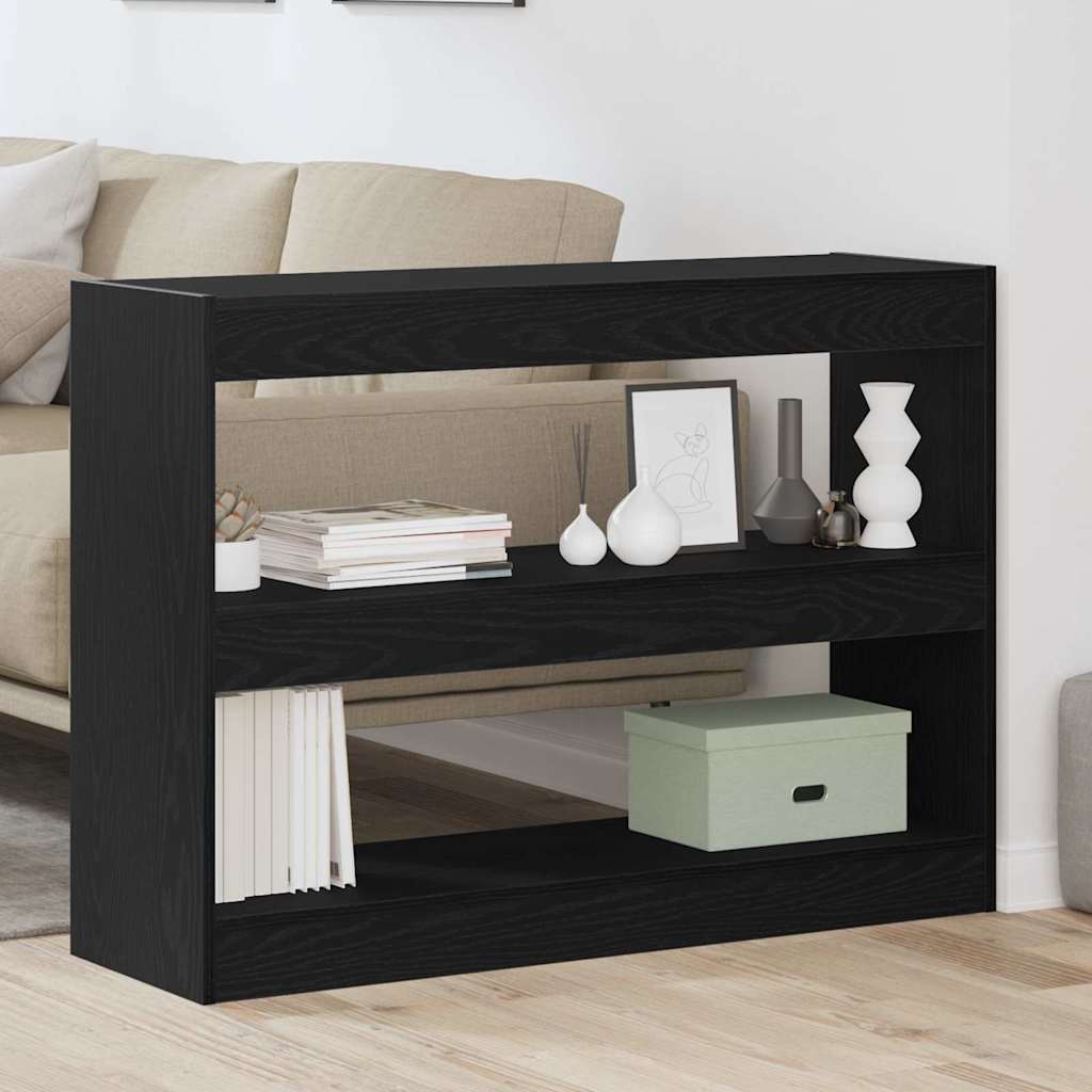 Libreria Rovere Nero 100 x 30 x 72 cm Legno multistrato