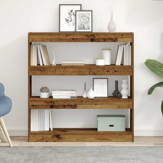 Armadio per Libri Legno vecchio 100 x 30 x 103 cm