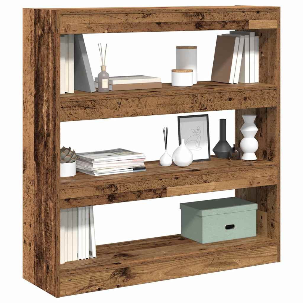 Armadio per Libri Legno vecchio 100 x 30 x 103 cm