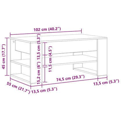 Tavolino da salotto Legno vecchio 102 x 55 x 45 cm | homemem39