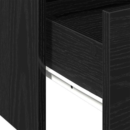 Tavolino da salotto con cassetto Rovere Nero 102 x 55 x 43,5 cm