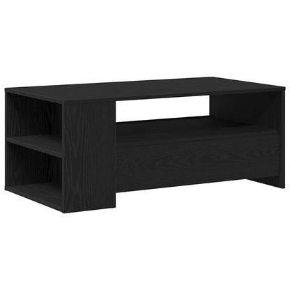 Tavolino da salotto con cassetto Rovere Nero 102 x 55 x 43,5 cm