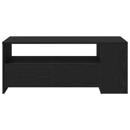 Tavolino da salotto con cassetto Rovere Nero 102 x 55 x 43,5 cm
