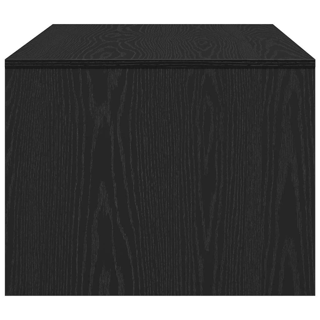 Tavolino da salotto con cassetto Rovere Nero 102 x 55 x 43,5 cm