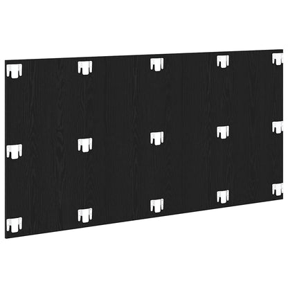 Testiera del letto con testiera Rovere Nero 160 x 1.5 x 80.5 cm | homemem39