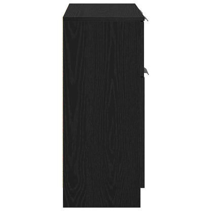 Credenza Rovere Nero 60 x 30 x 70 cm Legno multistrato