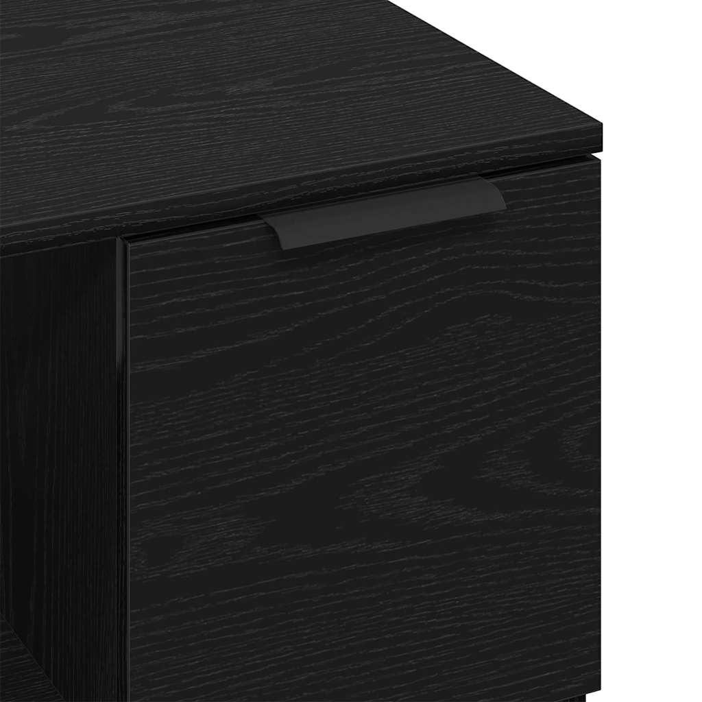Tavolino da salotto with Drawer Rovere nero 50 x 50 x 36 cm