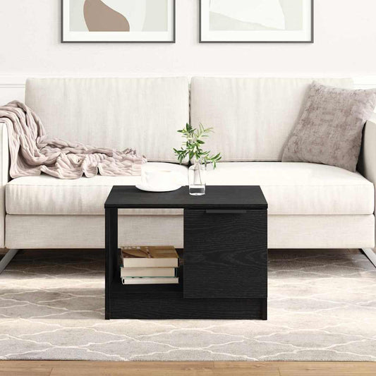 Tavolino da salotto with Drawer Rovere nero 50 x 50 x 36 cm | homemem39