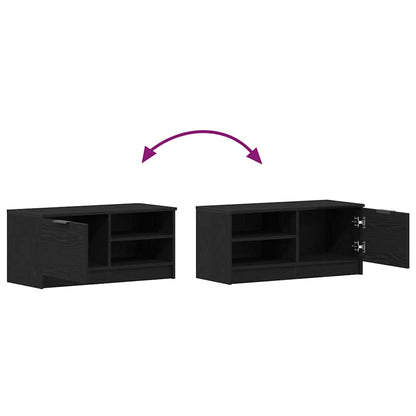 Mobile TV 2 pcs Rovere Nero 80 x 35 x 36,5 cm Legno multistrato